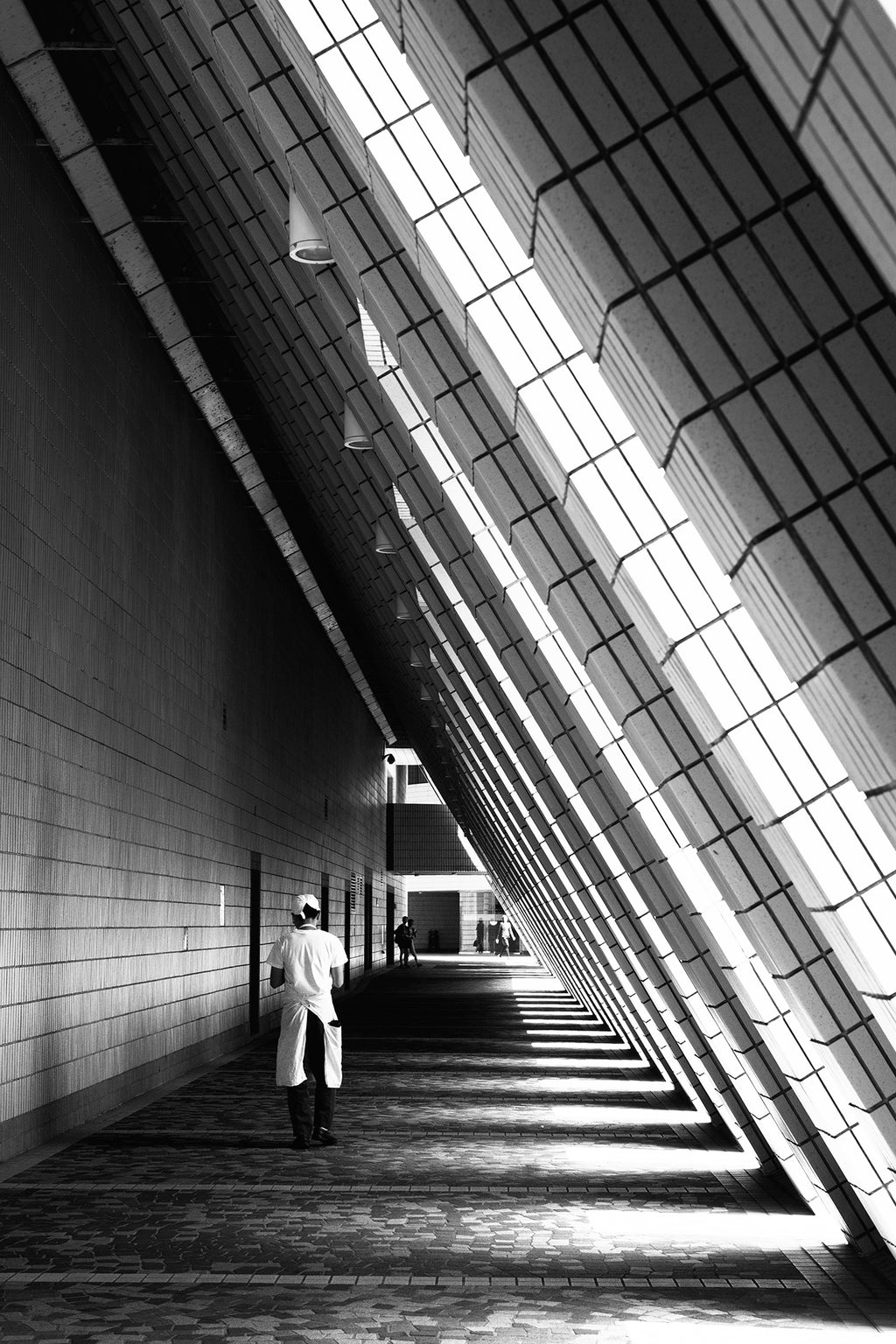 Hong Kong shadows framed fine art photography print in black frame | Alvarez Print Gallery